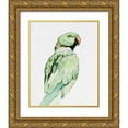 thumbnail image 1 of Caroline, Emma 15x18 Gold Ornate Wood Framed with Double Matting Museum Art Print Titled - Bright Parrot Portrait II, 1 of 4