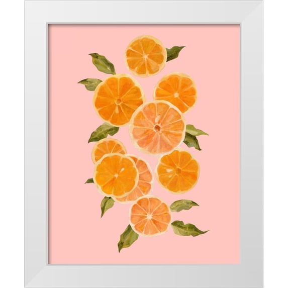 Caroline, Emma 15x18 White Modern Wood Framed Museum Art Print Titled - Spring Citrus II