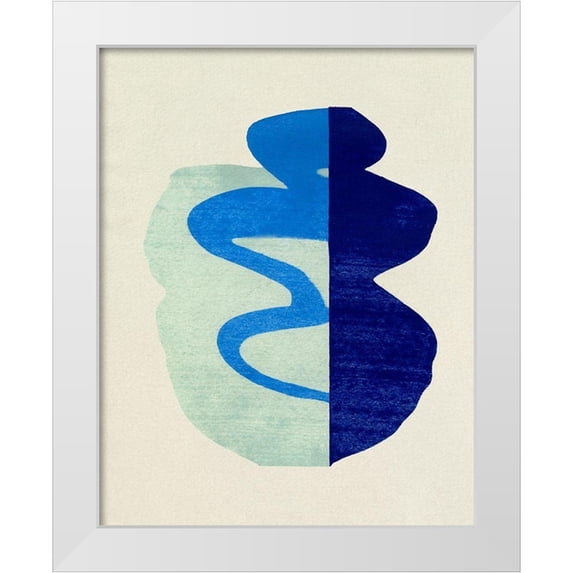 Caroline, Emma 15x18 White Modern Wood Framed Museum Art Print Titled - Squiggle Vase V