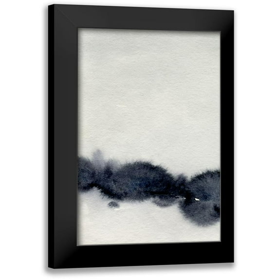 Caroline, Emma 17x24 Black Modern Framed Museum Art Print Titled - Ink Bleed Landscape I