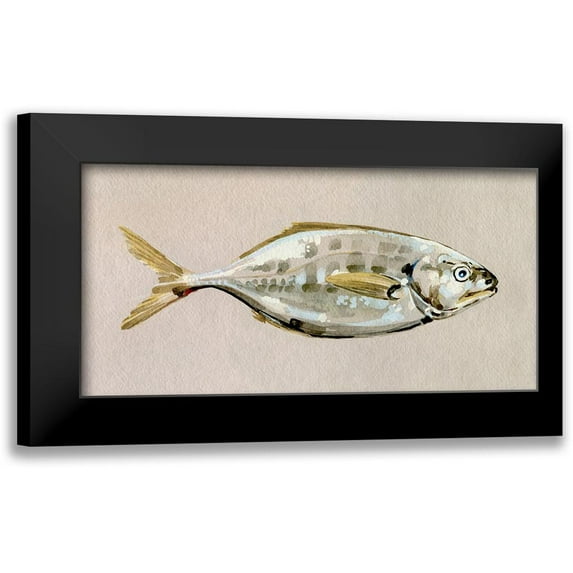 Caroline, Emma 18x11 Black Modern Framed Museum Art Print Titled - Fresh Fish Study I