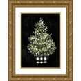 thumbnail image 1 of Caroline, Emma 18x24 Gold Ornate Wood Framed with Double Matting Museum Art Print Titled - Modern Gingham Christmas Collection B, 1 of 4