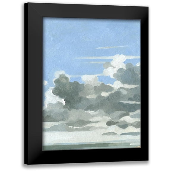 Caroline, Emma 19x24 Black Modern Framed Museum Art Print Titled - Oceanic Clouds I