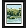 thumbnail image 1 of Caroline, Emma 19x24 Black Ornate Wood Framed with Double Matting Museum Art Print Titled - River Day I, 1 of 4