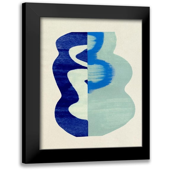 Caroline, Emma 20x24 Black Modern Framed Museum Art Print Titled - Squiggle Vase III