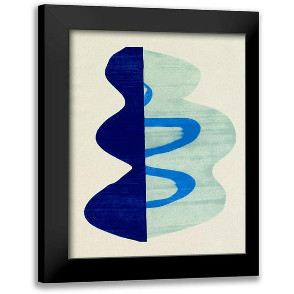 Caroline, Emma 20x24 Black Modern Framed Museum Art Print Titled - Squiggle Vase IV