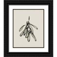 thumbnail image 1 of Caroline, Emma 20x24 Black Ornate Wood Framed with Double Matting Museum Art Print Titled - Mistletoe Sketch II, 1 of 4