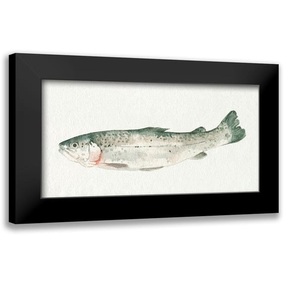Caroline, Emma 24x14 Black Modern Framed Museum Art Print Titled - Fresh Catch IV