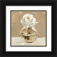 thumbnail image 1 of Caroline, Emma 26x26 Black Ornate Wood Framed with Double Matting Museum Art Print Titled - Neutral Bud Vase II, 1 of 4