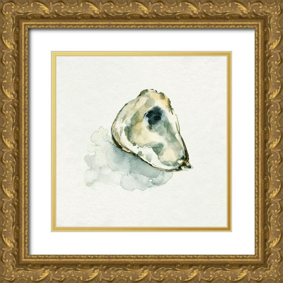 Caroline, Emma 26x26 Gold Ornate Wood Framed with Double Matting Museum Art Print Titled - Old Salt Shell II