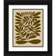thumbnail image 1 of Caroline, Emma 26x32 Black Ornate Wood Framed with Double Matting Museum Art Print Titled - 70s Sprig I, 1 of 4