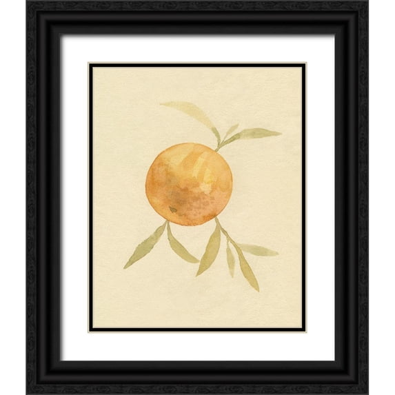 Caroline, Emma 26x32 Black Ornate Wood Framed with Double Matting Museum Art Print Titled - Dappled Oranges II