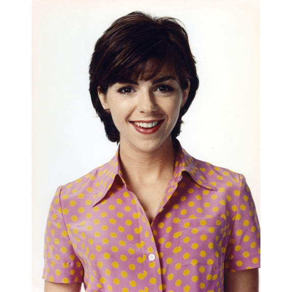 Caroline In The City smiling in Polo Portrait Photo Print (8 x 10)
