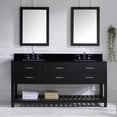 thumbnail image 1 of Caroline MD-2272-BGRO-WH-012 Estate 72 Inch Double Bathroom Vanity Set In White, 1 of 9