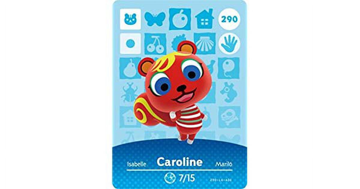Caroline - Nintendo Animal Crossing Happy Home Designer Amiibo Card - 290