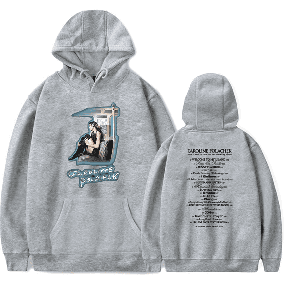 Caroline Polachek Welcome To Island Hoodie Men's Hip Hop Printing Pullover Hooded Sweatshirts