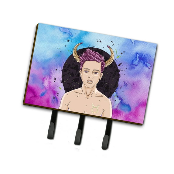 Caroline'S Treasures Bb7318Th68 Taurus Zodiac Sign Leash or Key Holder, Triple, Multicolor, Decorative