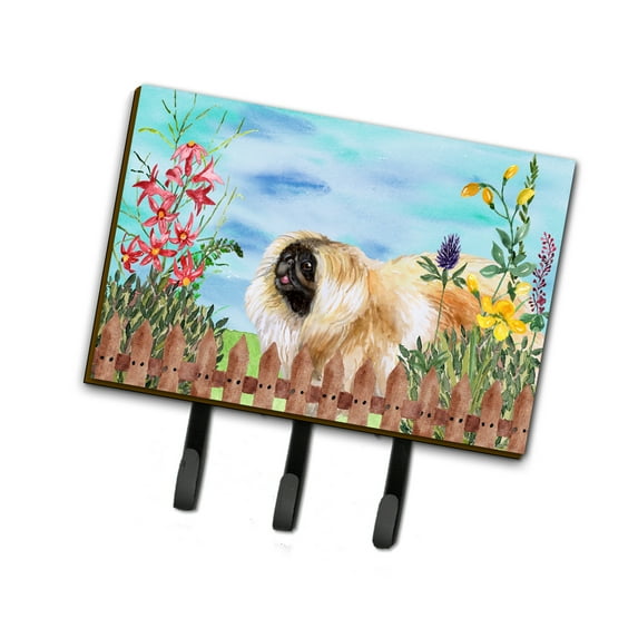 Caroline'S Treasures Ck1243Th68 Pekingese Spring Leash or Key Holder, Triple, Multicolor, Decorative