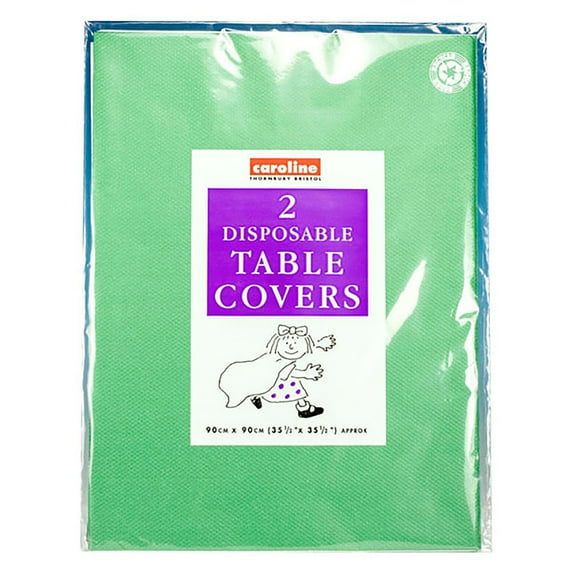 Caroline Square Paper Tablecovers (Pack Of 2)