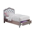 thumbnail image 1 of Caroline Twin Storage Bed Metallic Lilac and Grey, 1 of 1