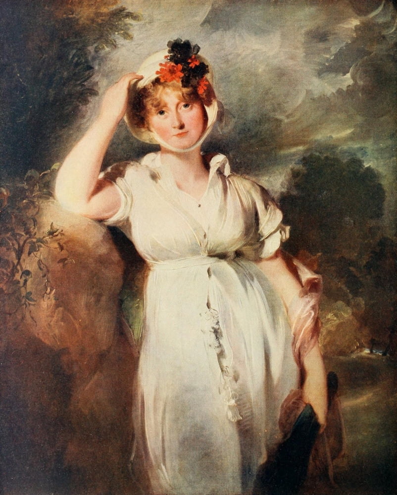 Caroline of Brunswick The Connoisseur 34 1912 Canvas Art - Thomas Lawrence (18 x 24)