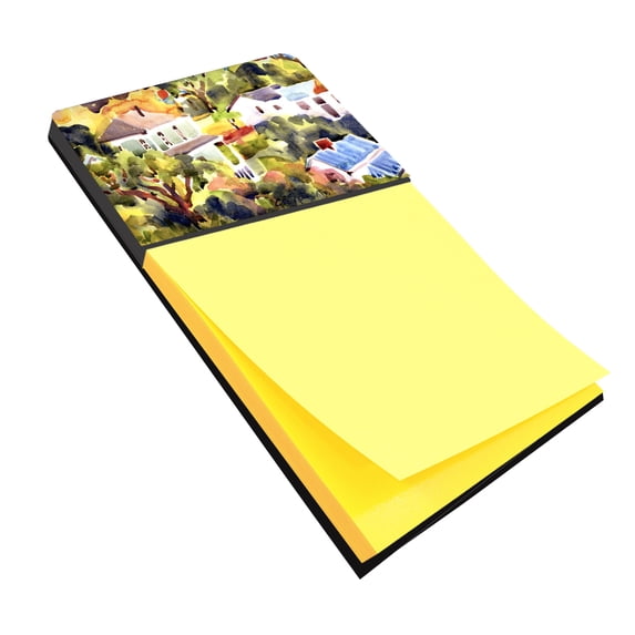 Caroline's Treasures 6046SN Houses Sticky Note Holder, Large, multicolor