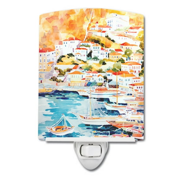 Caroline's Treasures 6068CNL Harbour Ceramic Night Light, 6x4x3", multicolor