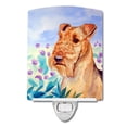 thumbnail image 1 of Caroline's Treasures 7007CNL Airedale Terrier in Flowers Ceramic Night Light, 6x4x3", multicolor, 1 of 2