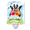 thumbnail image 1 of Caroline's Treasures 7015CNL Hugs Boston Terrier Ceramic Night Light, 6x4x3", multicolor, 1 of 2