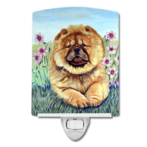 Caroline's Treasures 7020CNL Chow Chow Ceramic Night Light, 6x4x3", multicolor