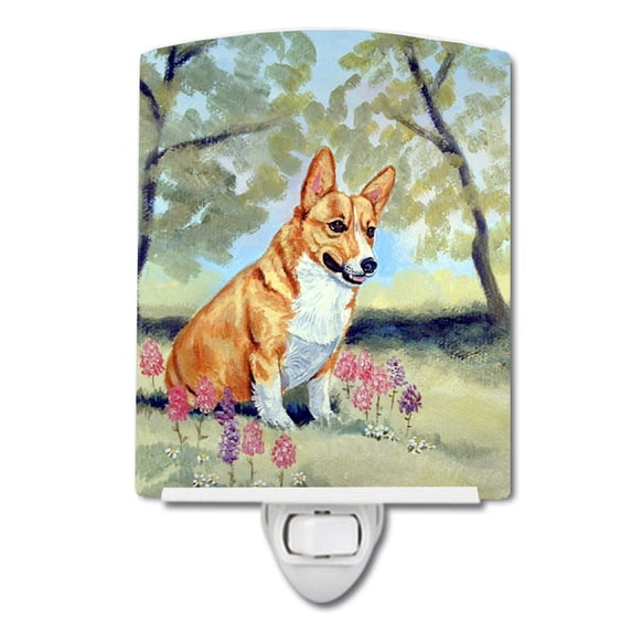 Caroline's Treasures 7054CNL Corgi Ceramic Night Light, 6x4x3", multicolor