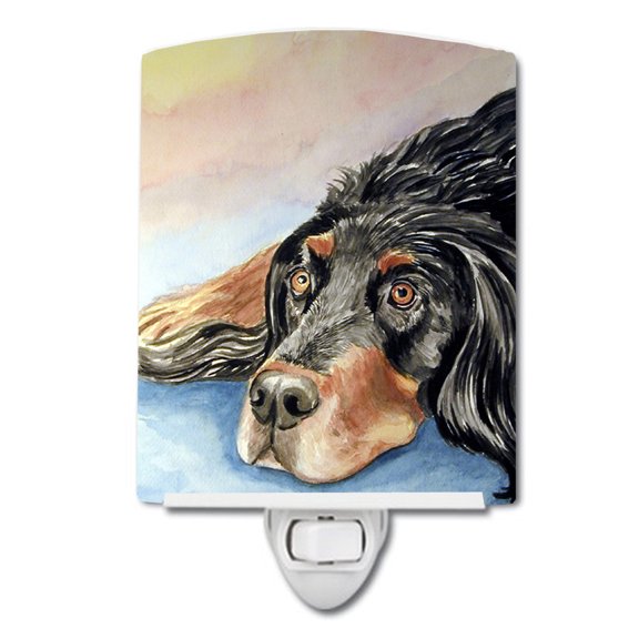 Caroline's Treasures 7062CNL Gordon Setter Waiting on Mom Ceramic Night Light, 6x4x3", multicolor