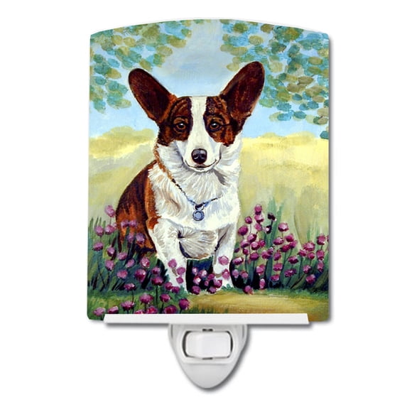 Caroline's Treasures 7088CNL Cardigan Corgi Ceramic Night Light, 6x4x3", multicolor