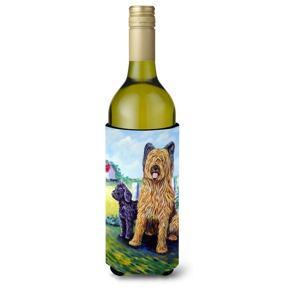 Caroline's Treasures 7092LITERK Briard Wine Bottle Hugger, Wine Bottle, multicolor