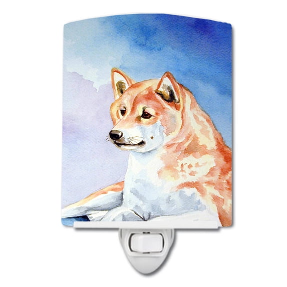 Caroline's Treasures 7135CNL Shiba Inu Ceramic Night Light, 6x4x3", multicolor