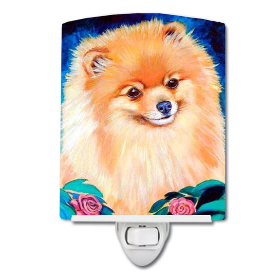 Caroline's Treasures 7165CNL Pomeranian Ceramic Night Light, 6x4x3", multicolor