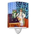 thumbnail image 1 of Lady with her Pug Ceramic Night Light, 1 of 2