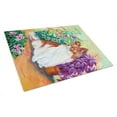 thumbnail image 1 of Caroline's Treasures 7274LCB Papillon Glass Cutting Board Large, 12H x 16W, multicolor, 1 of 2