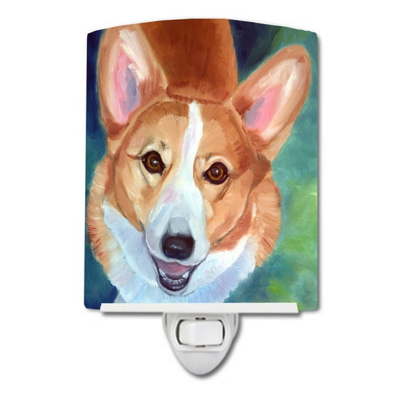 Caroline's Treasures 7299CNL Corgi Norton Ceramic Night Light, 6x4x3", multicolor