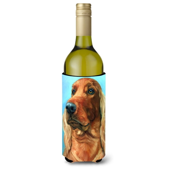 Caroline's Treasures 7314LITERK Irish Setter in Blue Wine Bottle Hugger, Wine Bottle, multicolor