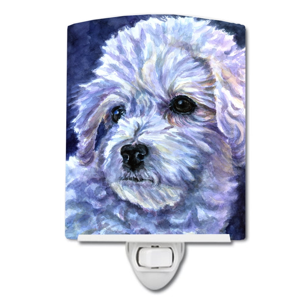 Caroline's Treasures Ceramic Night Light – 'Journeys Are Measured In Friends' Artwork, UL-Certified, 6x4 Inches