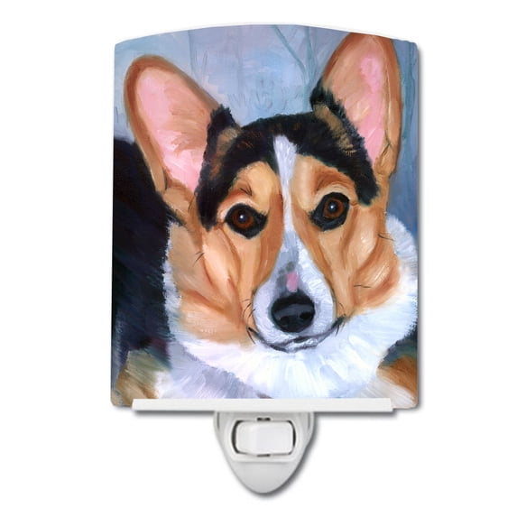 Caroline's Treasures 7369CNL Pembroke Corgi Seriously Ceramic Night Light, 6x4x3", multicolor