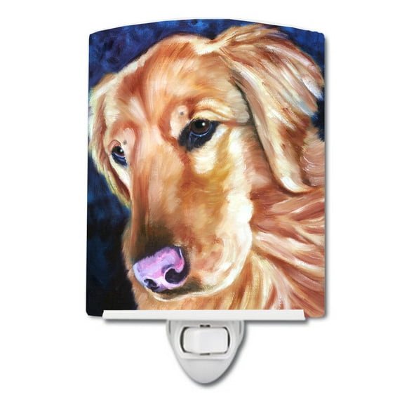 Caroline's Treasures 7384CNL Golden Retriver Huh Ceramic Night Light, 6x4x3", multicolor