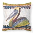 thumbnail image 1 of Caroline's Treasures 8057PW1414 Pelican Fabric Decorative Pillow, 14Hx14W, multicolor, 1 of 4