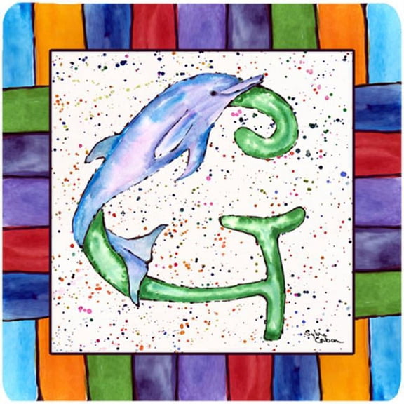 Caroline's Treasures 8430-GFC Beach and Seafood Foam Coaster Set of 4, 3 1/2 x 3 1/2, multicolor