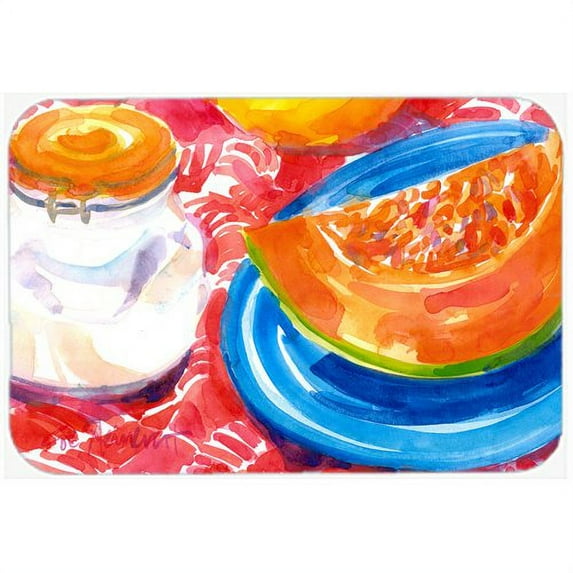 Caroline's Treasures A Slice Of Cantelope Kitchen/Bath Mat