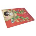 thumbnail image 1 of Caroline's Treasures AAH7206LCB Comic Reindeer with Decorated Antlers Glass Cutting Board Large, 12H x 16W, multicolor, 1 of 1