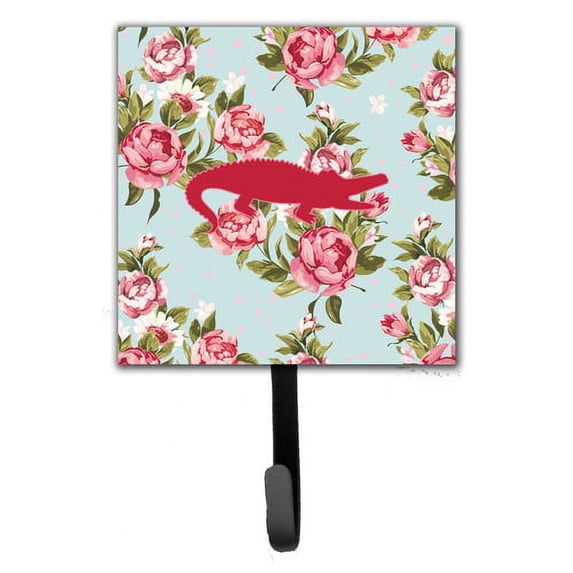 Caroline's Treasures Alligator Shabby Elegance Roses Wall Hook