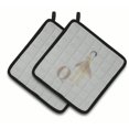 thumbnail image 1 of Caroline's Treasures Alphabet Q for Quail Pair of Pot Holders, 1 of 2