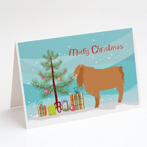 American Lamancha Goat Christmas Greeting Cards and Envelopes Pack of 8